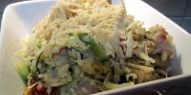 Рецепт ризотто с кабачками и курицей