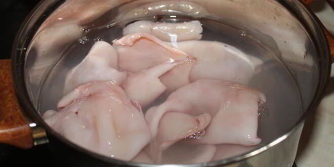 Рецепт ризотто с кальмарами и шампиньонами