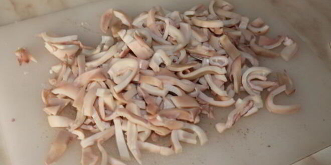 Рецепт ризотто с кальмарами и шампиньонами