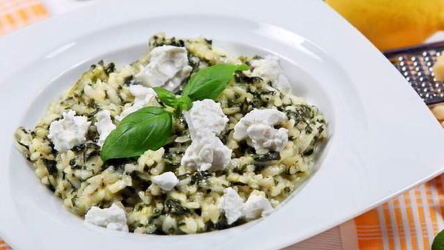 Рецепт ризотто с козьим сыром