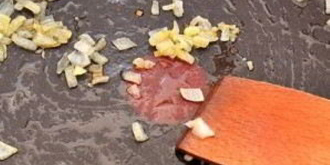 Рецепт ризотто с креветками и горошком