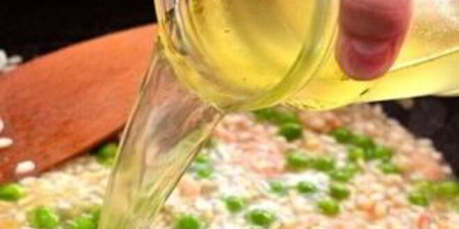 Рецепт ризотто с креветками и горошком