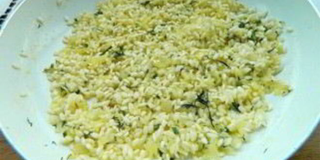 Рецепт ризотто с креветками и сливками