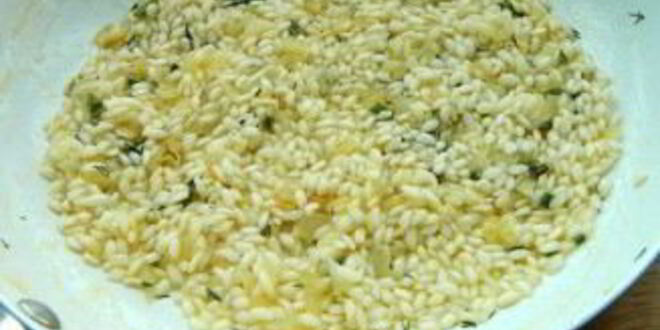 Рецепт ризотто с креветками и сливками