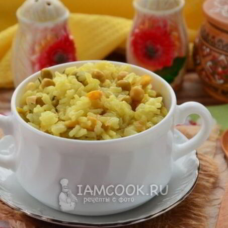 Рецепт Ризотто с кукурузой и горошком