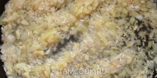 Рецепт ризотто с кукурузой и горошком