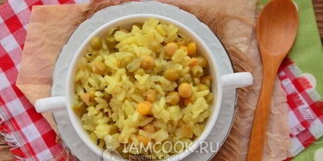 Рецепт ризотто с кукурузой и горошком