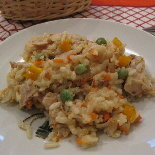 Рецепт Ризотто с курицей и овощами
