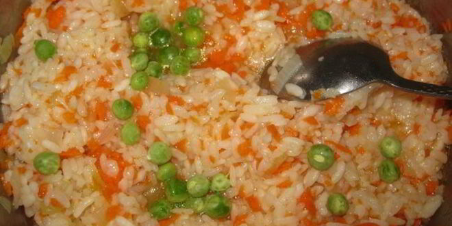 Рецепт ризотто с курицей и овощами