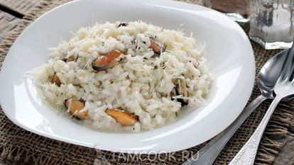Рецепт Ризотто с мидиями