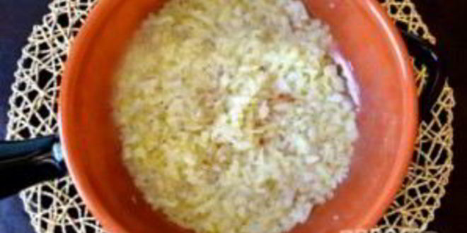 Рецепт ризотто с рыбой