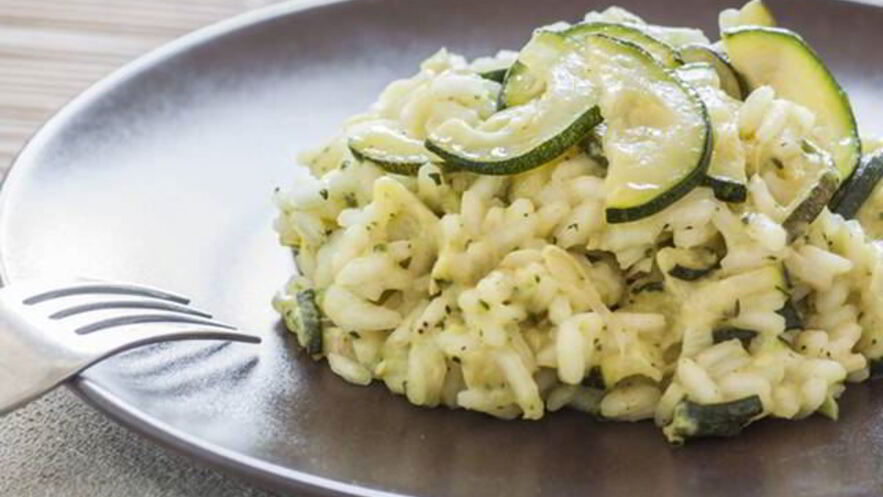 Рецепт ризотто с цукини и перцем