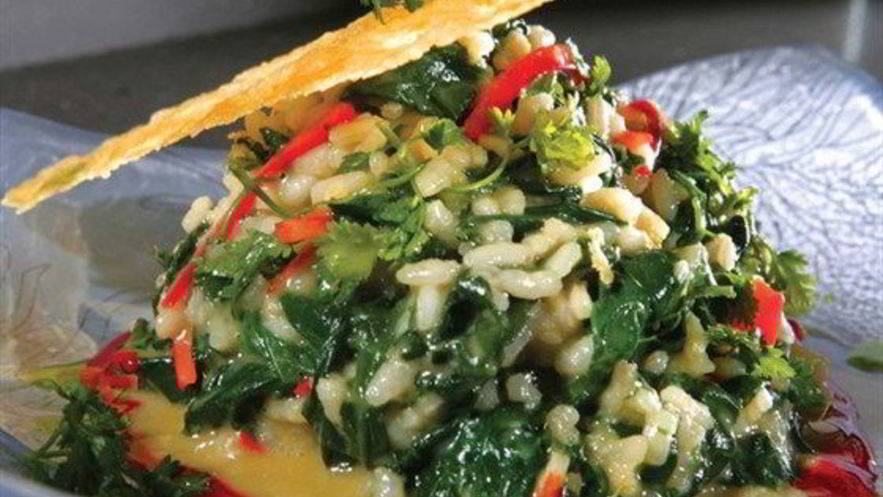 Рецепт ризотто со шпинатом