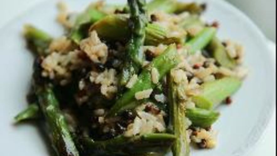 Рецепт ризотто со спаржей