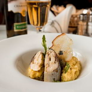 Рецепт Рулетиков из дорады с шафрановым ризотто