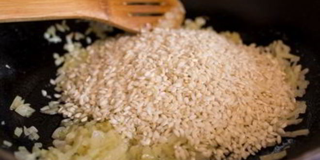 Рецепт рулетиков из дорады с шафрановым ризотто