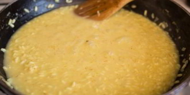 Рецепт рулетиков из дорады с шафрановым ризотто