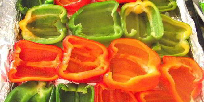 Рецепт сладких перцев, фаршированных ризотто