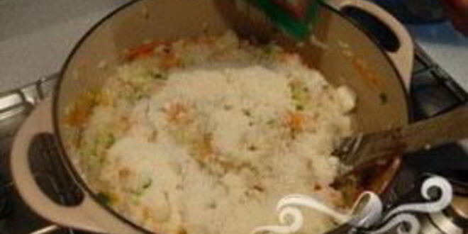 Рецепт сливочного ризотто с овощами