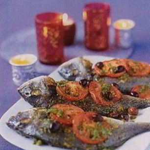 Рецепт Ароматной дорады с соусом и травами