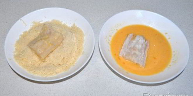 Рецепт белой рыбы в панировке с сыром