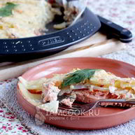 Рецепт Горбуши под картофельной шубой