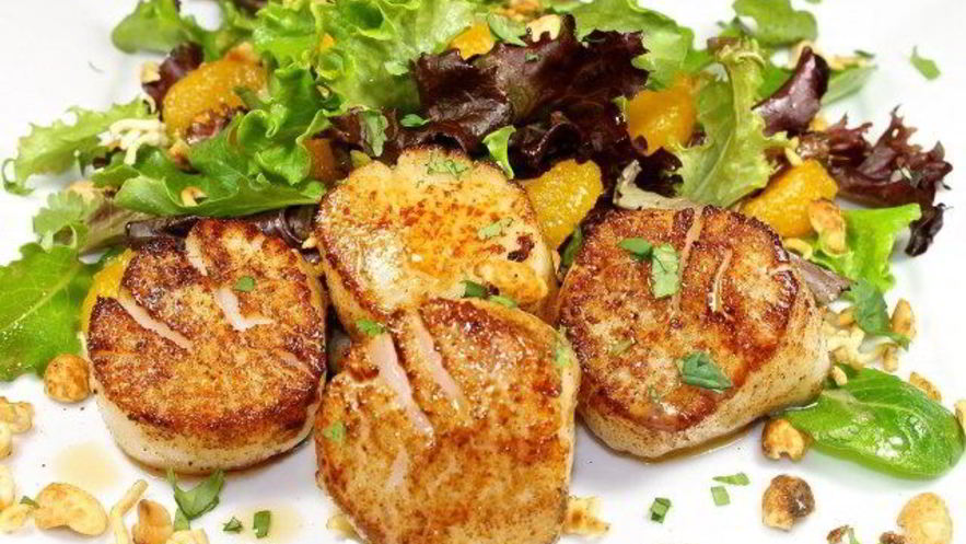 Рецепт гребешков с апельсином