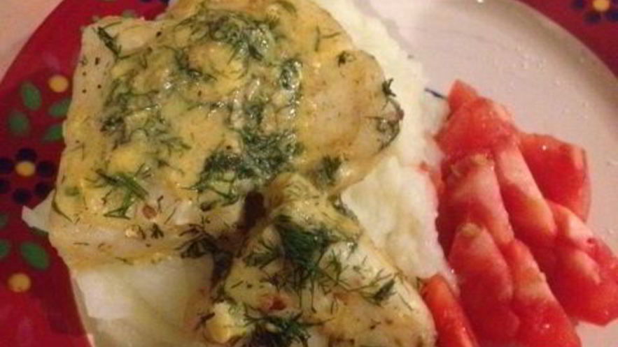 Рецепт хека с горчичным соусом