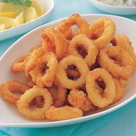 Рецепт Хрустящих жареных колечек кальмара