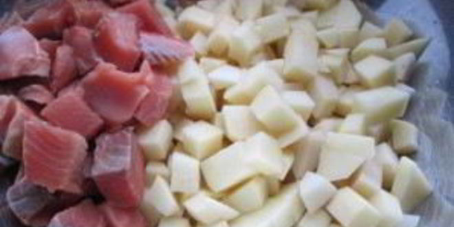 Рецепт кижуча, запеченного с картофелем