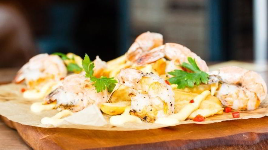 Рецепт креветок на открытом огне