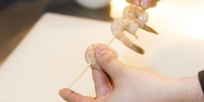 Рецепт креветок на открытом огне