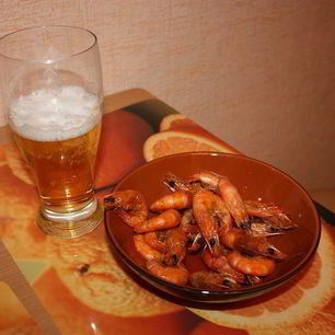 Рецепт Креветок жареных в панцире