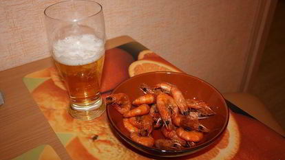 Рецепт Креветок жареных в панцире