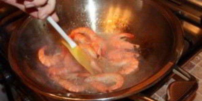 Рецепт креветок жареных в панцире