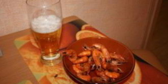 Рецепт креветок жареных в панцире