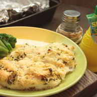 Рецепт Лимонной рыбы под мятной корочкой