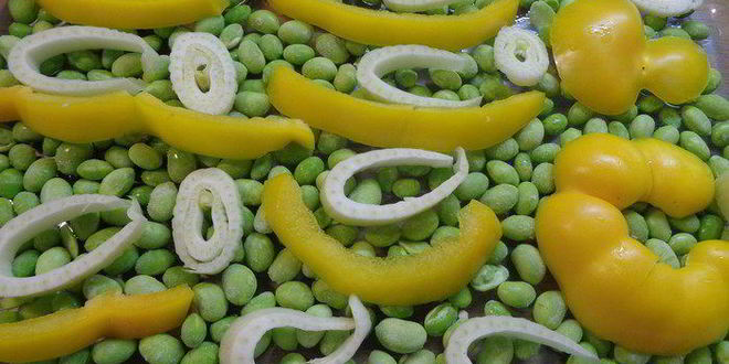 Рецепт лосося на подушке из соевых бобов и фенхеля