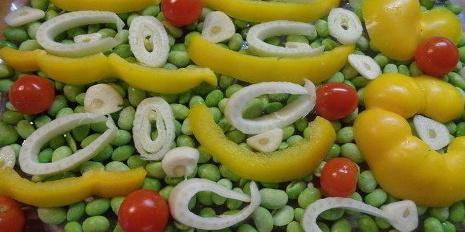 Рецепт лосося на подушке из соевых бобов и фенхеля