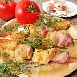 Рецепт Минтая на шпажках в духовке