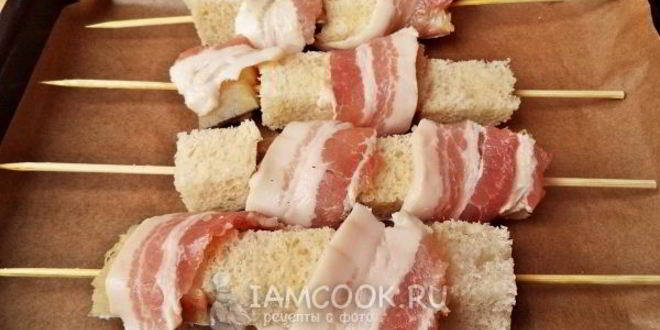 Рецепт минтая на шпажках в духовке