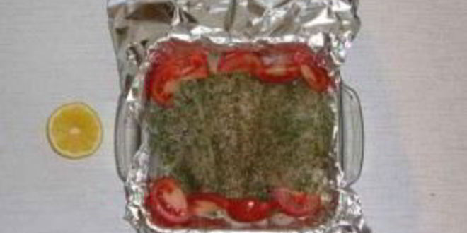 Рецепт палтуса в фольге