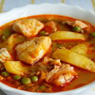 Рецепт Рыбы тушеной с картофелем