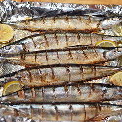 Рецепт Сайры запеченой в фольге