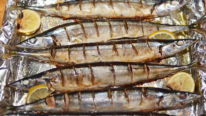 Рецепт Сайры запеченой в фольге