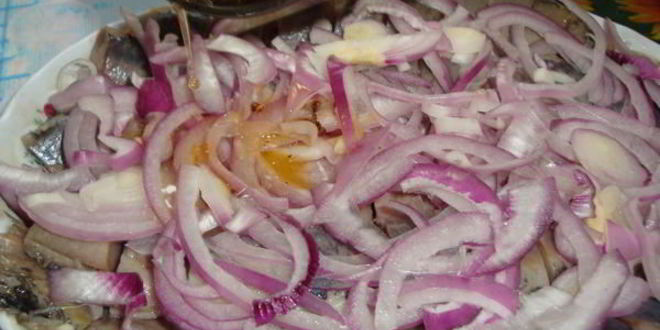 Рецепт селедки в горячем маринаде