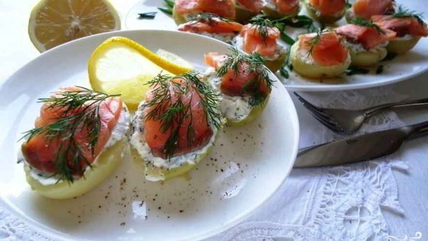 Рецепт семги с картофелем