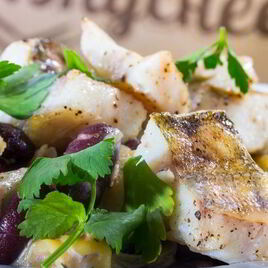 Рецепт Судака с пастой под сливочным соусом