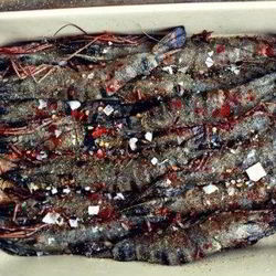 Рецепт Тигровых креветок на мангале