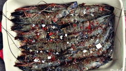 Рецепт Тигровых креветок на мангале